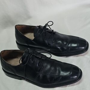 Florsheim Ashlin Black Leather Lace-Up Derby Shoes